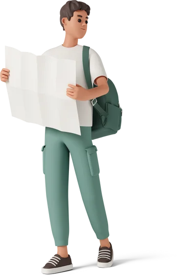 Career at Wodex Web - 3D Character holding map