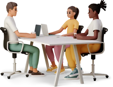 Wodex Web team collaborating around table